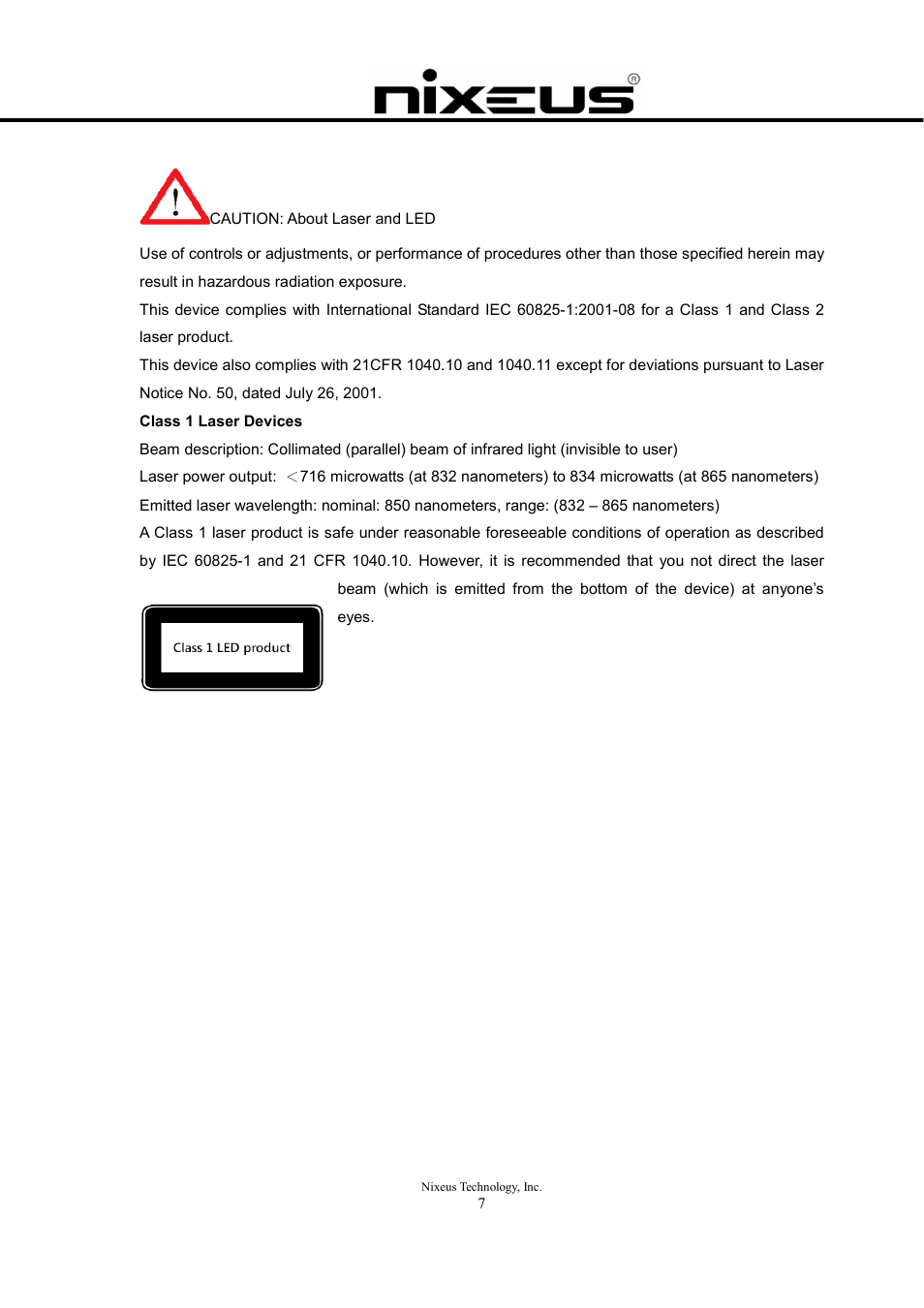 Nixeus Fusion HD User Manual User Manual | Page 7 / 128