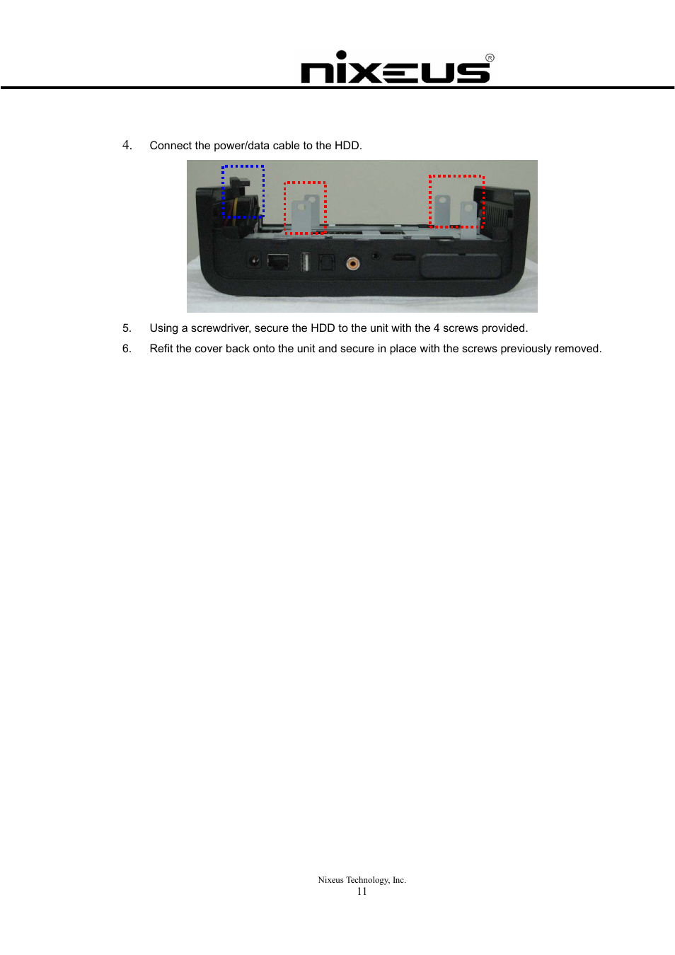 Nixeus Fusion HD Quick Start User Manual | Page 11 / 30