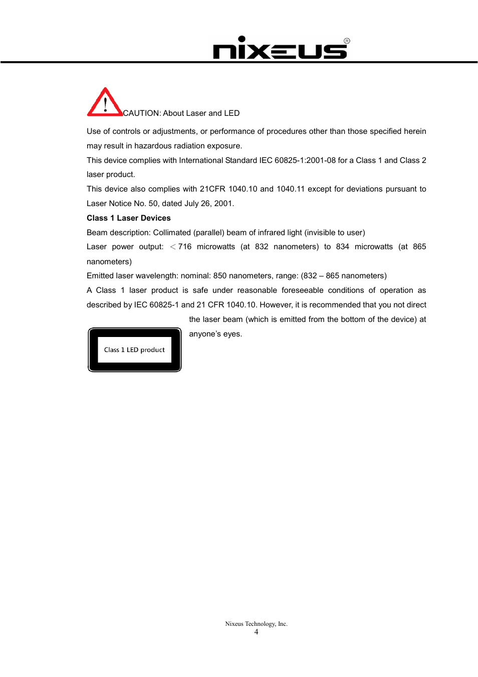 Nixeus Fusion HD Quick Start User Manual | Page 4 / 30