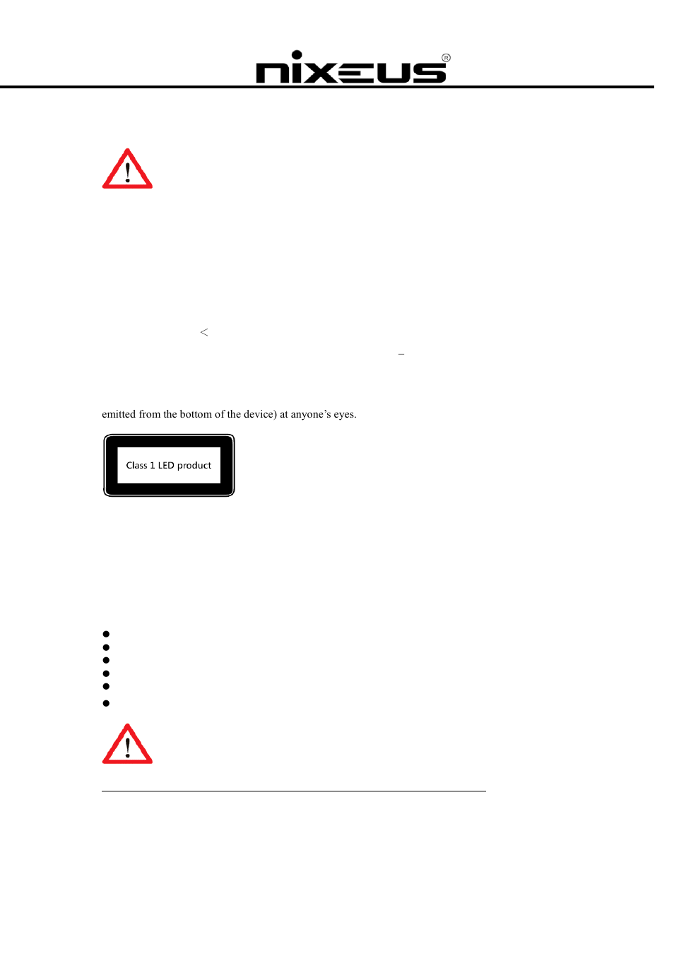 Package contents | Nixeus Fusion XS User Manual | Page 3 / 20