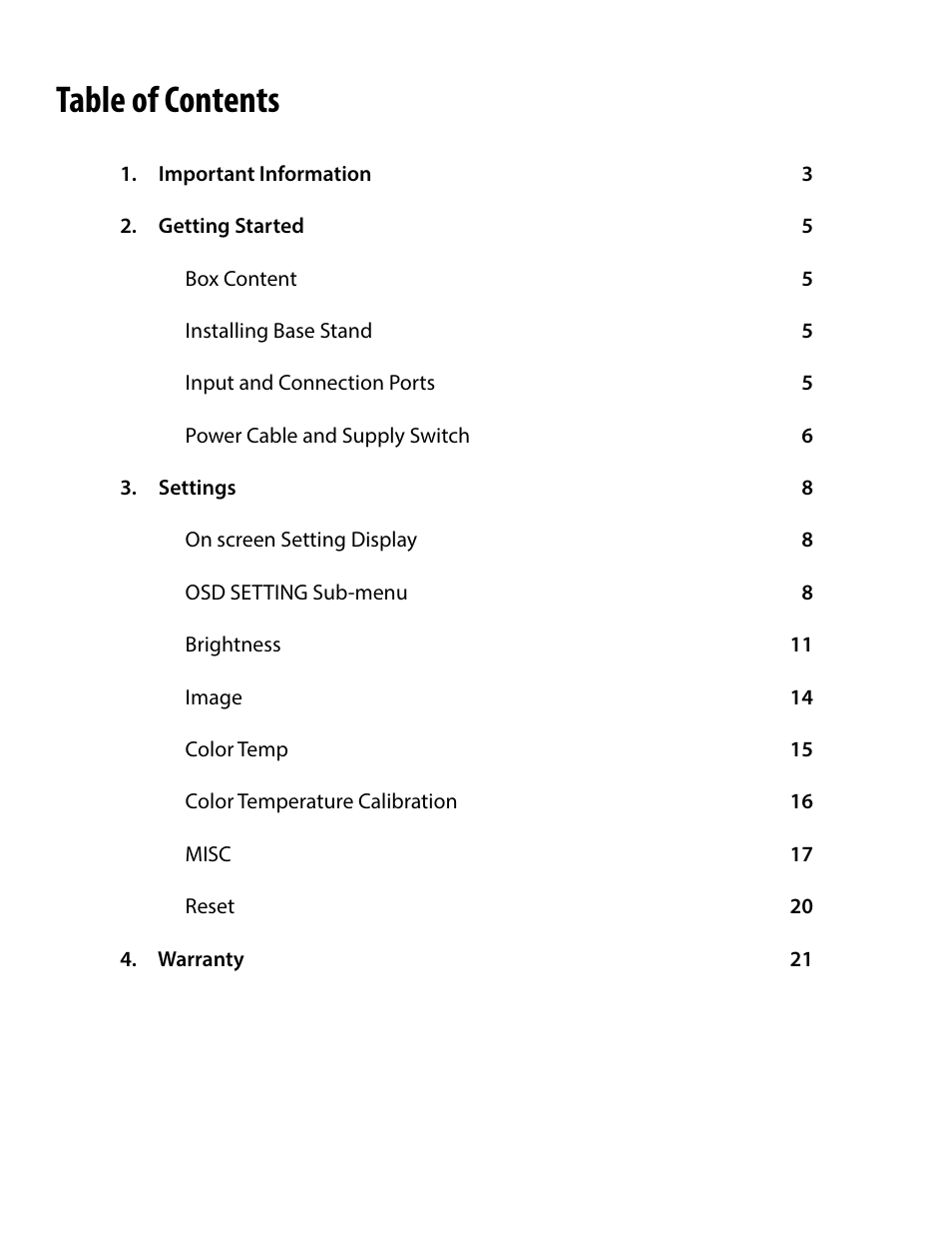 Nixeus NX-VUE30 User Manual | Page 2 / 23