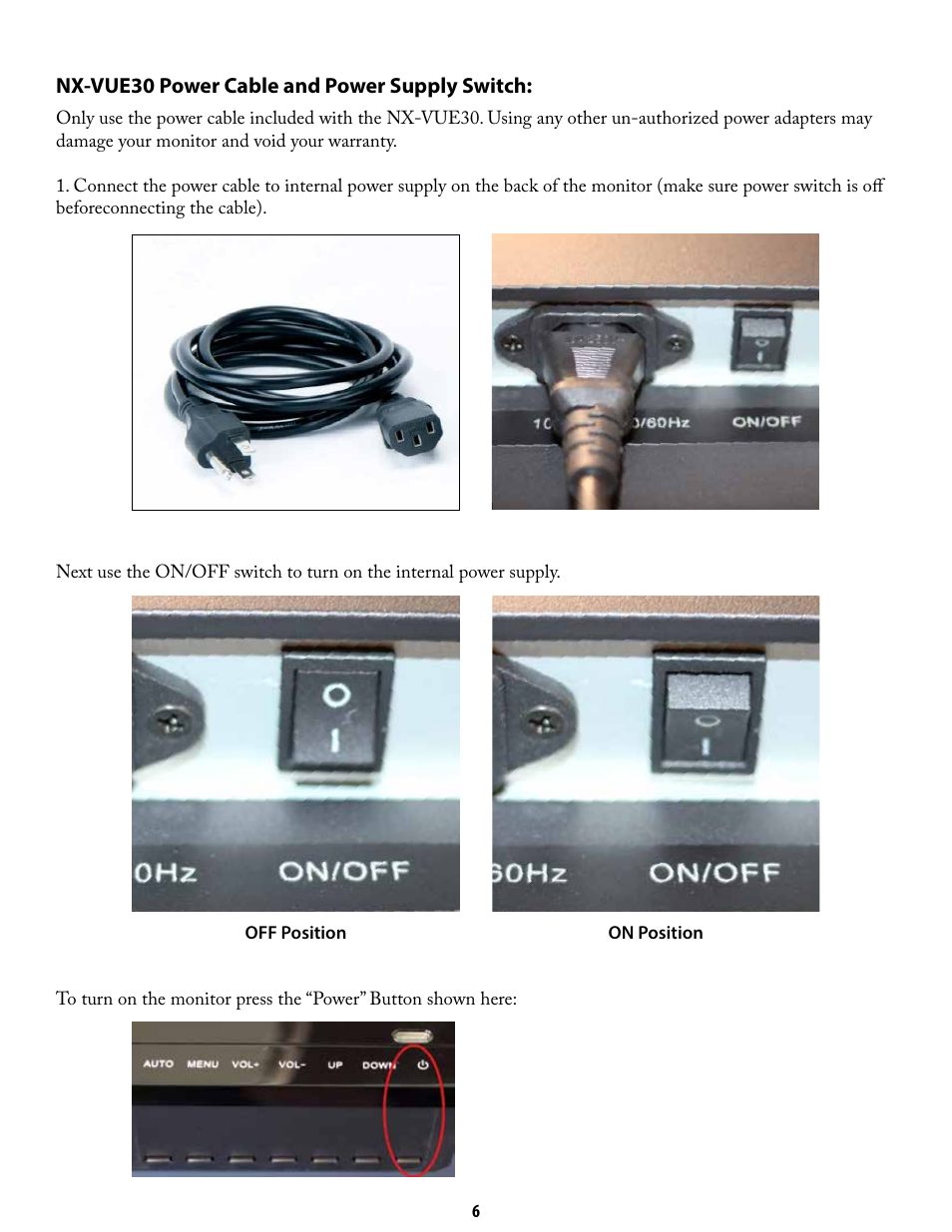 Nixeus NX-VUE30 User Manual | Page 6 / 23