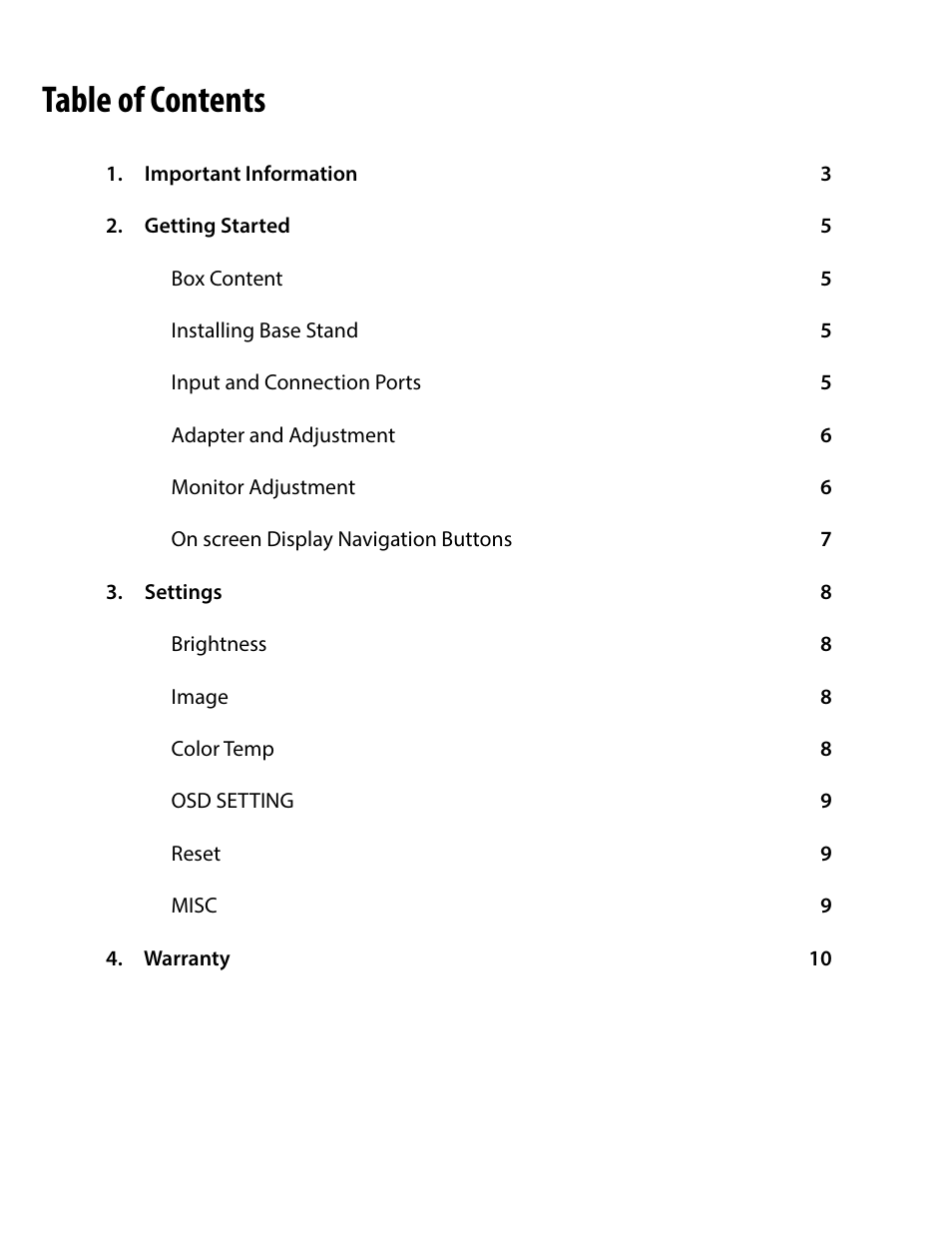 Nixeus NX-VUE27 User Manual | Page 2 / 12