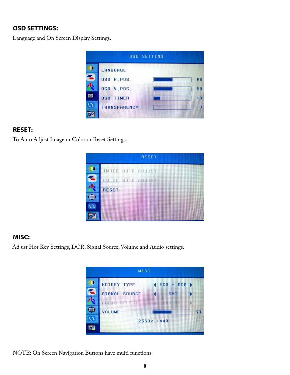 Nixeus NX-VUE27 User Manual | Page 9 / 12