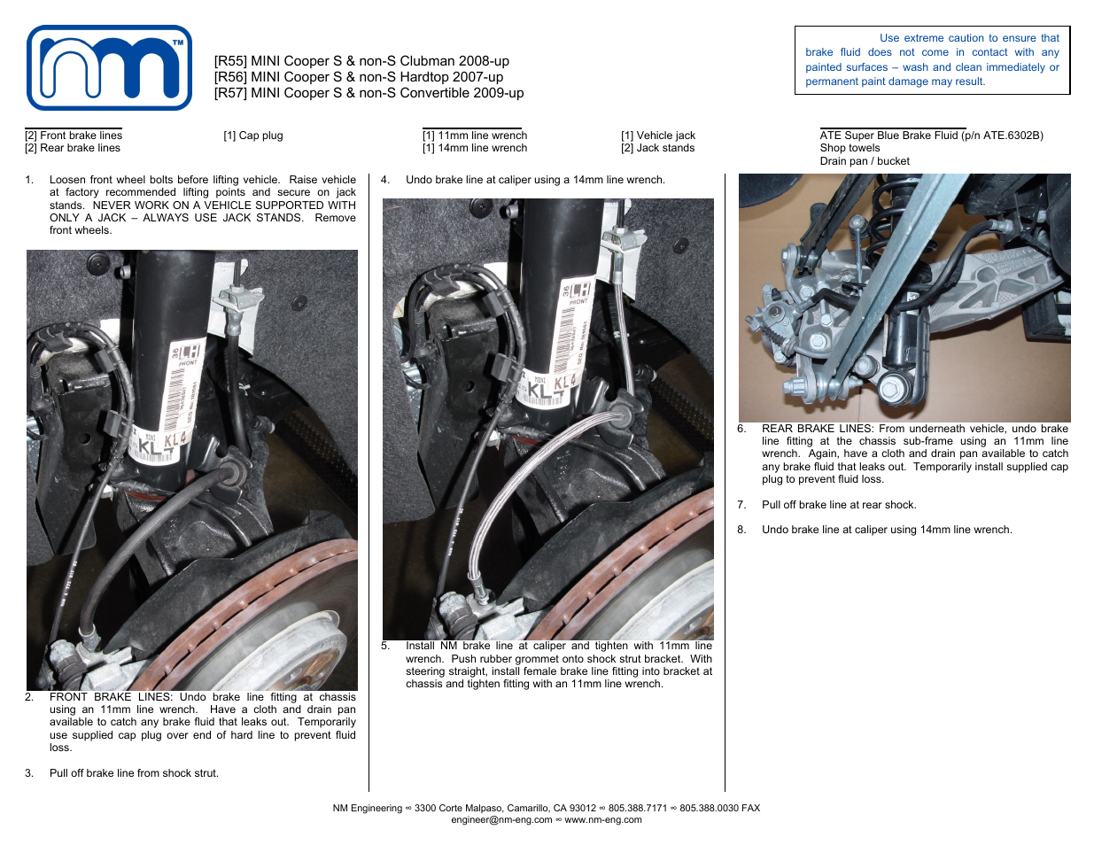 NM Engineering 868856 User Manual | 2 pages