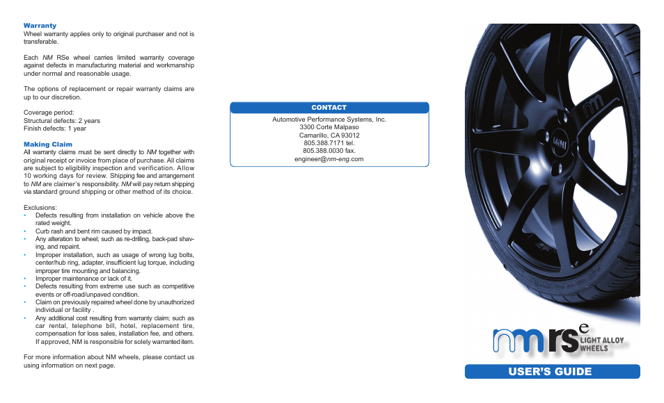 User’s guide | NM Engineering 880701S User Manual | Page 2 / 2