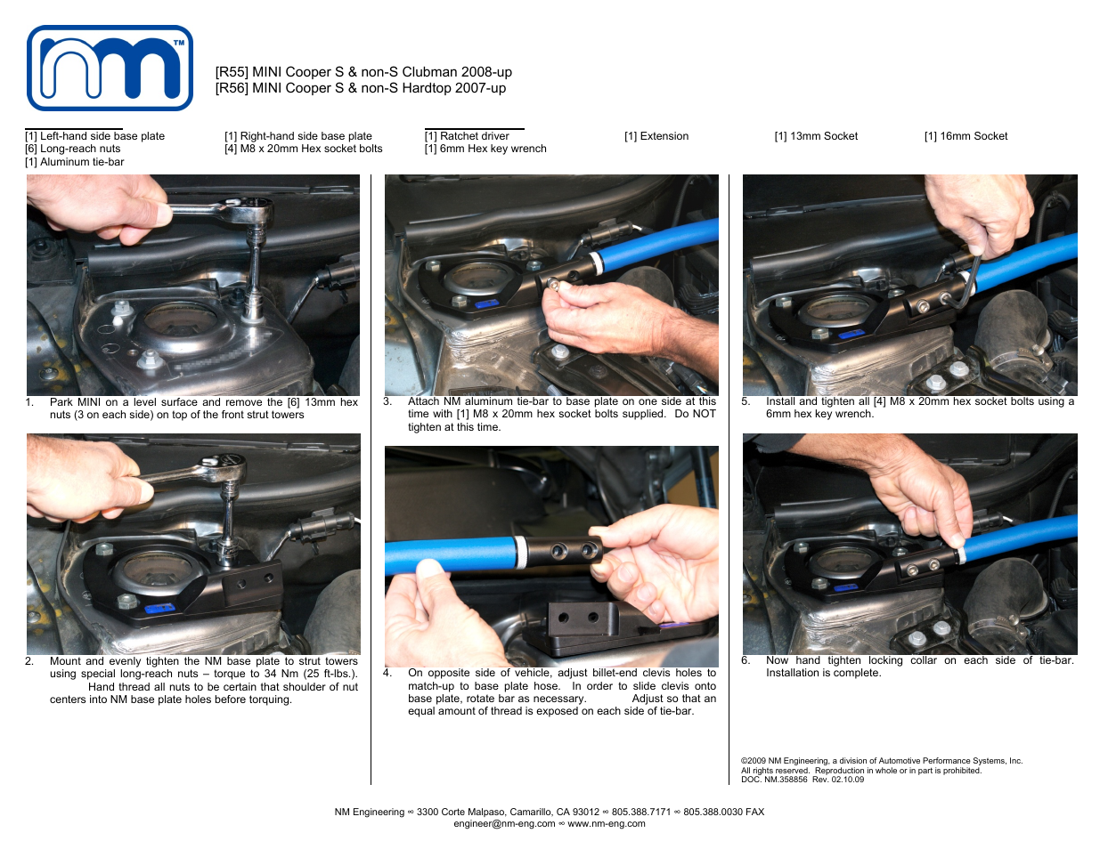 NM Engineering 358856 User Manual | 1 page