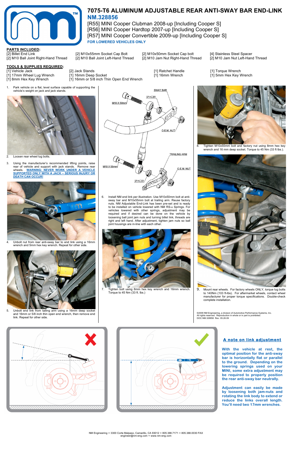 NM Engineering 328856 User Manual | 1 page