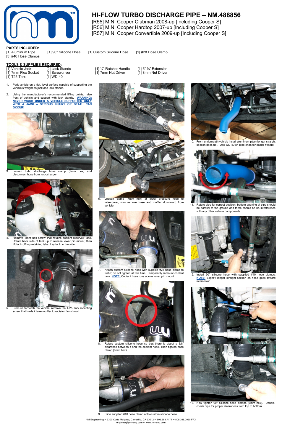 NM Engineering 488856 User Manual | 2 pages