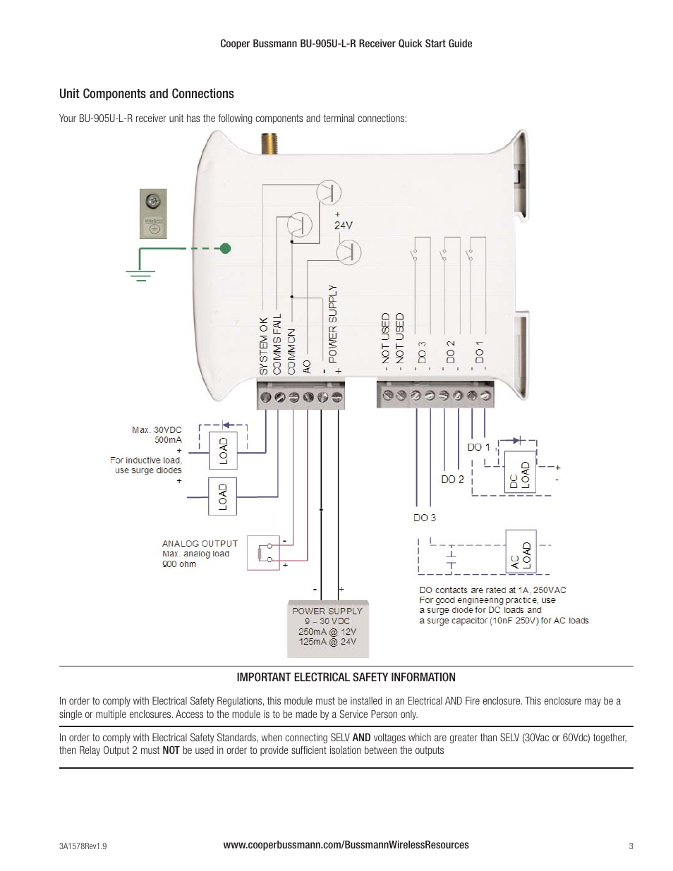 Cooper Bussmann BU-905U-L-R User Manual | Page 3 / 8