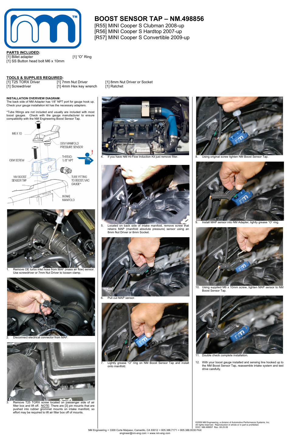 NM Engineering 498856 User Manual | 1 page