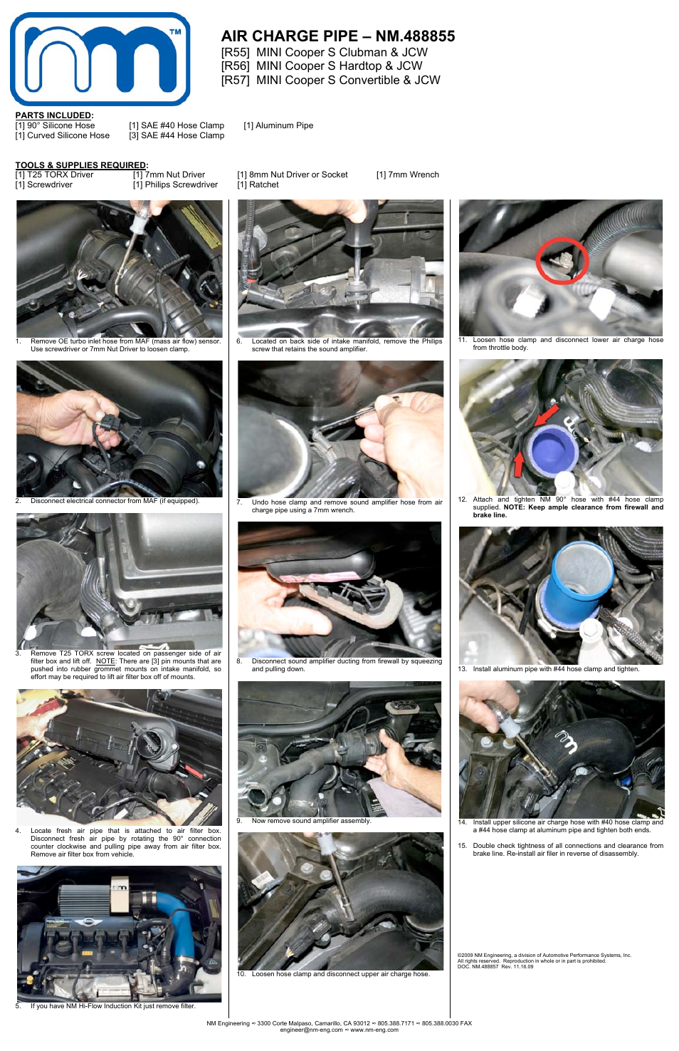 NM Engineering 488855 User Manual | 1 page