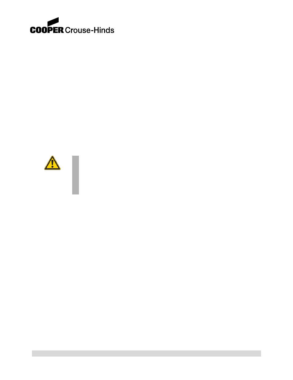 Warning | Cooper Bussmann 858 User Manual | Page 14 / 77