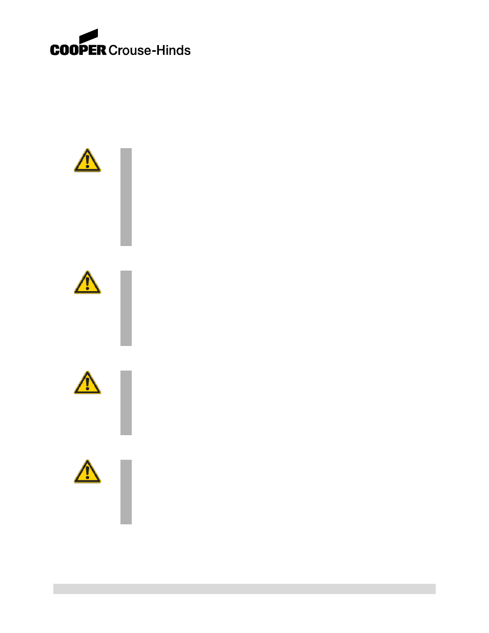 Warning, Caution, Danger | Cooper Bussmann 858 User Manual | Page 16 / 77