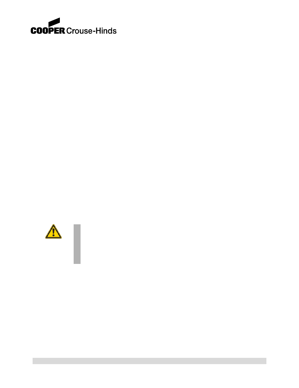 Warning | Cooper Bussmann 858 User Manual | Page 23 / 77