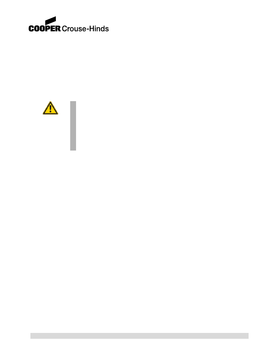 Warning | Cooper Bussmann 858 User Manual | Page 27 / 77