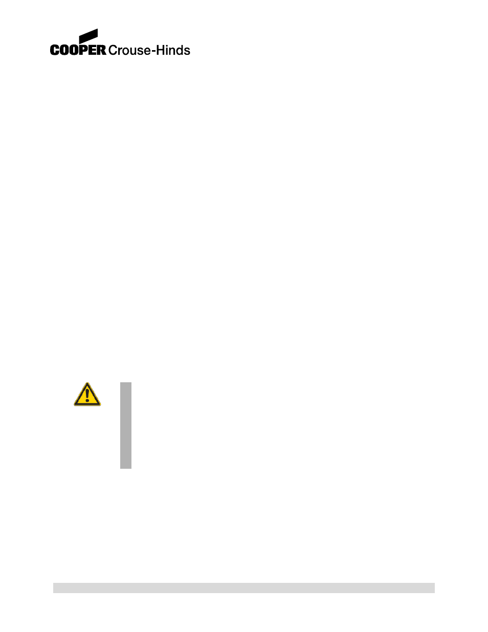 Warning | Cooper Bussmann 858 User Manual | Page 29 / 77
