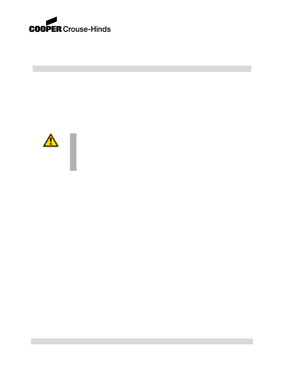 Warning | Cooper Bussmann 858 User Manual | Page 4 / 77