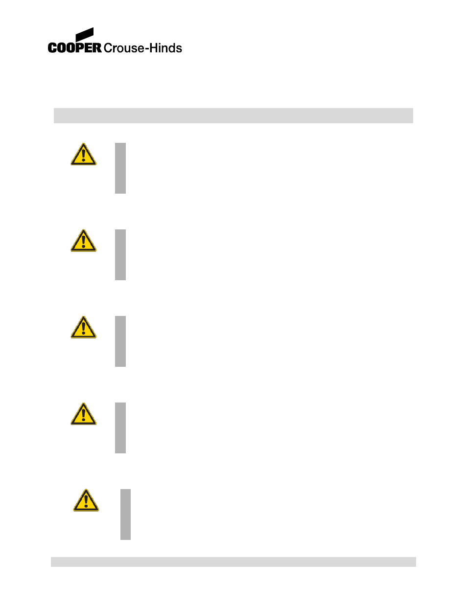 Danger, Warning, Caution | Cooper Bussmann 858 User Manual | Page 5 / 77