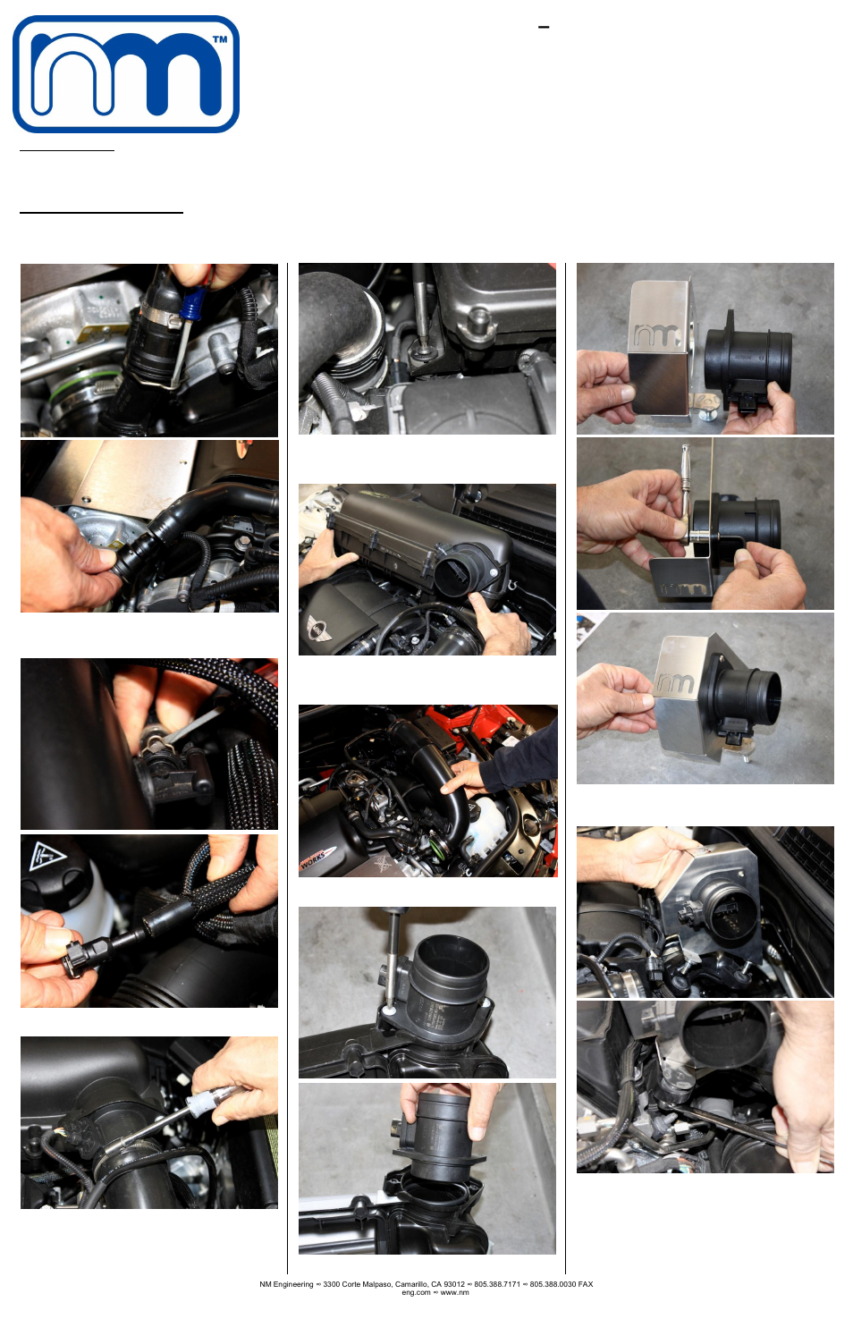 NM Engineering 658858 User Manual | 2 pages