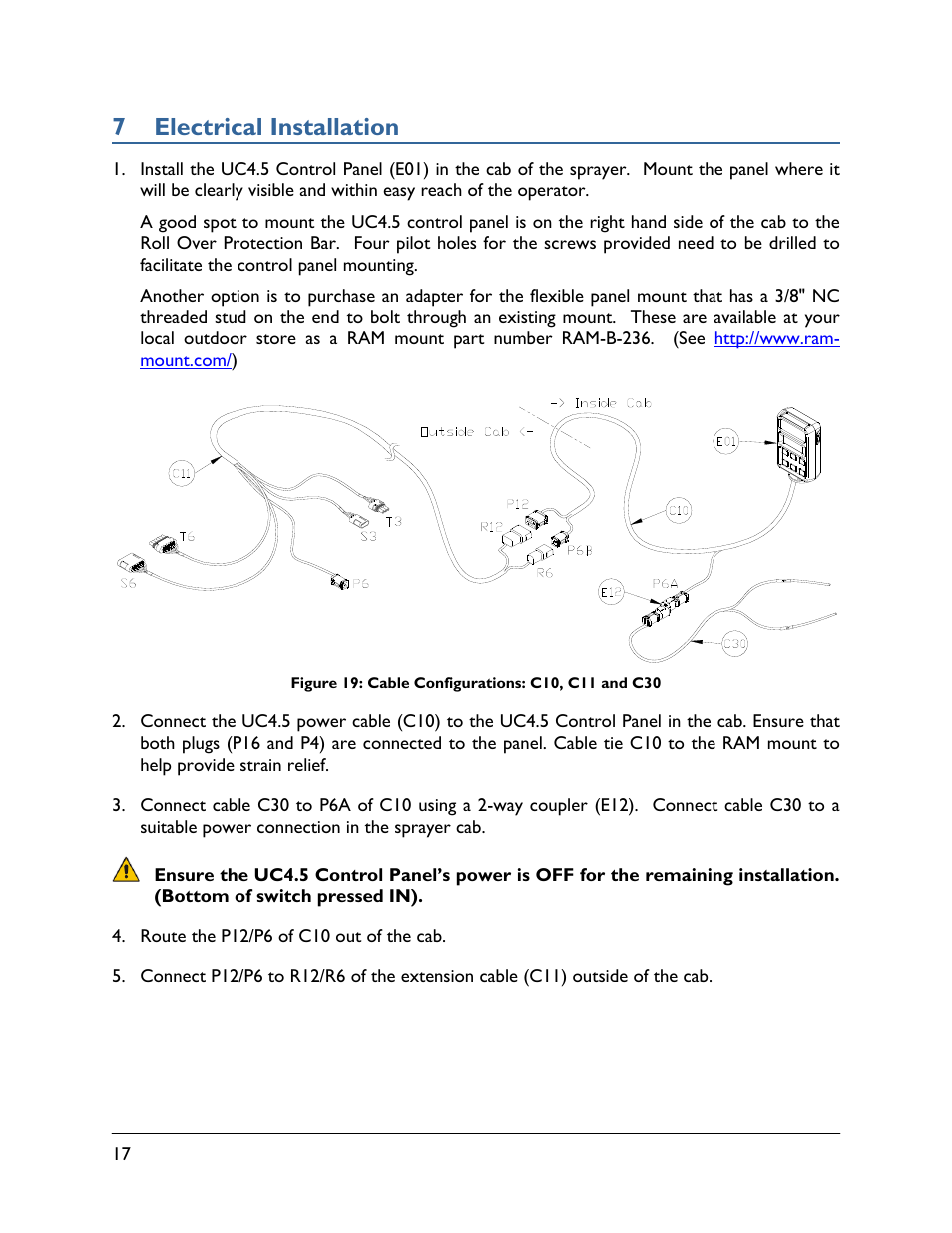 7 electrical installation | NORAC UC4.5-BC-AP3 User Manual | Page 20 / 35