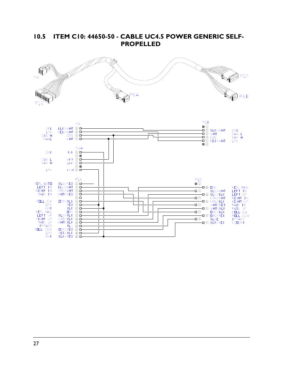 5 item c10: 44650-50 | NORAC UC4.5-BC-AP3 User Manual | Page 30 / 35