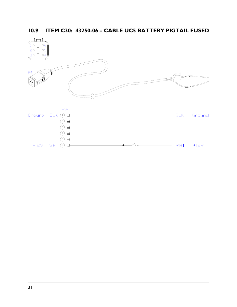 9 item c30: 43250-06 | NORAC UC4.5-BC-AP3 User Manual | Page 34 / 35