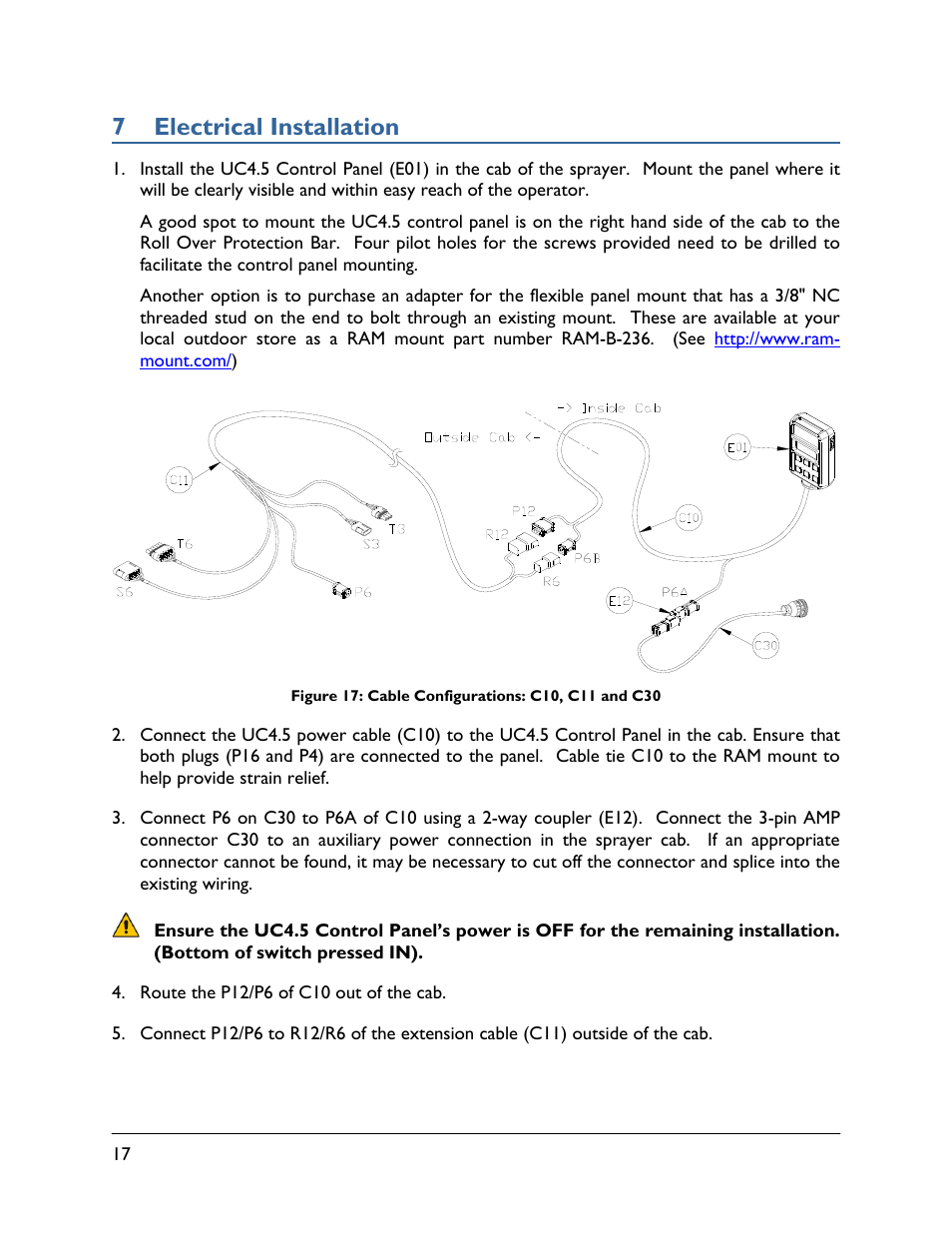 7 electrical installation | NORAC UC4.5-BC-CS1 User Manual | Page 20 / 34