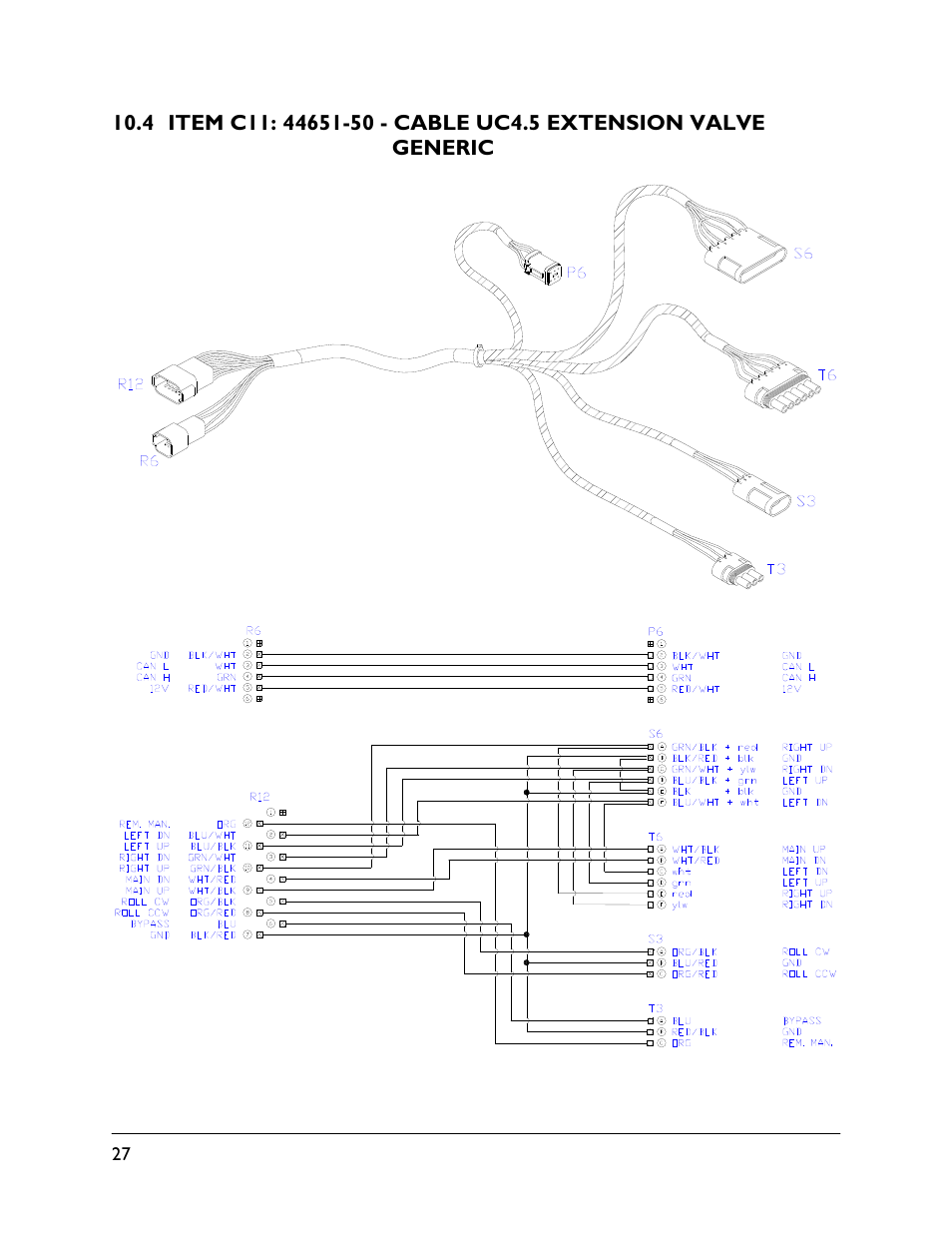 4 item c11: 44651-50 | NORAC UC4.5-BC-CS1 User Manual | Page 30 / 34