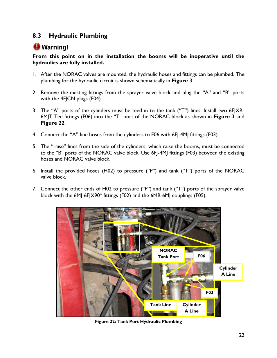 3 hydraulic plumbing | NORAC UC4.5-BC-CS2 User Manual | Page 25 / 35