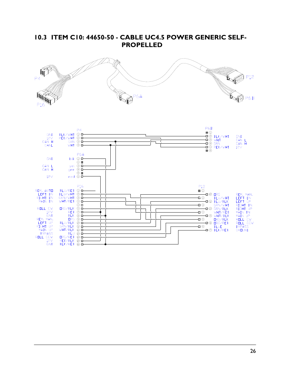 3 item c10: 44650-50 | NORAC UC4.5-BC-CS2 User Manual | Page 29 / 35