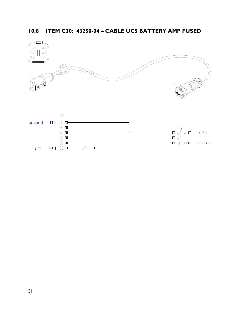 8 item c30: 43250-04 | NORAC UC4.5-BC-CS2 User Manual | Page 34 / 35