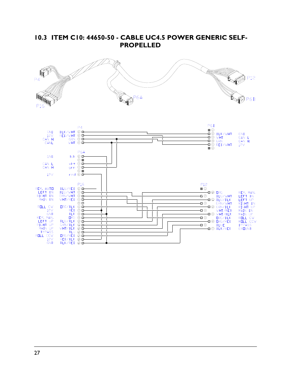 3 item c10: 44650-50 | NORAC UC4.5-BC-CS3 User Manual | Page 30 / 36