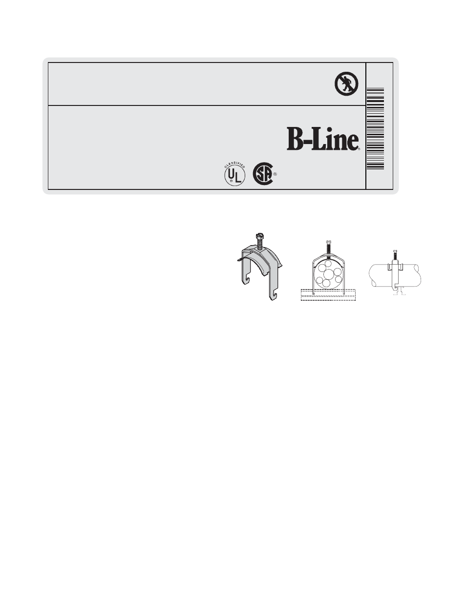 Warning, Cable tray label, Cable installation. (a) cable splices | Cable installation. (b) fastened securely | Cooper Bussmann CT02MAN User Manual | Page 32 / 60