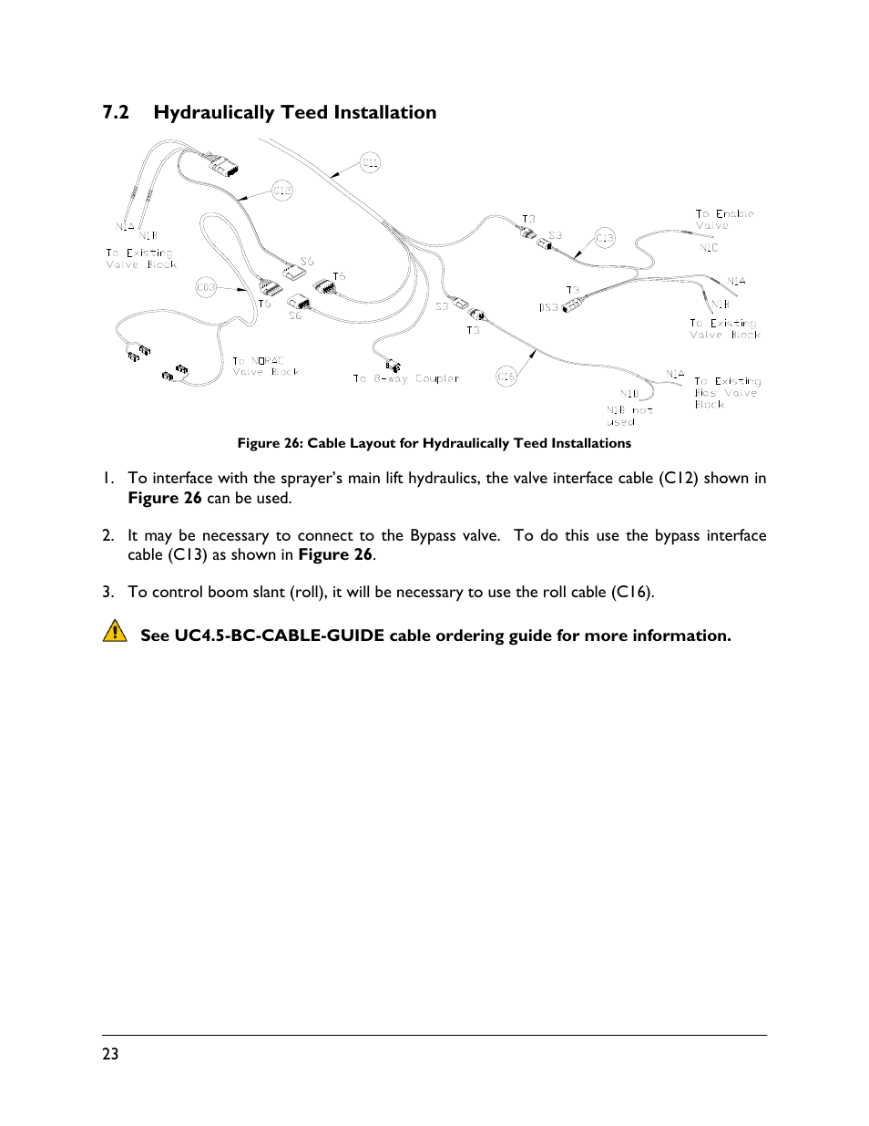 2 hydraulically teed installation | NORAC UC4.5-BC-EU1 User Manual | Page 26 / 42