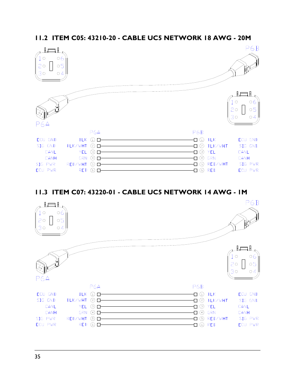 2 item c05: 43210-20, 3 item c07: 43220-01 | NORAC UC4.5-BC-EU1 User Manual | Page 38 / 42