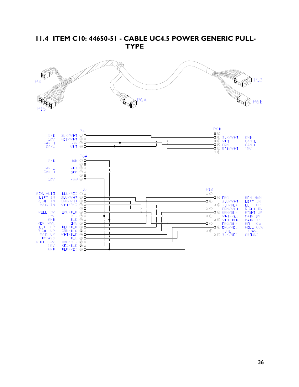 4 item c10: 44650-51 | NORAC UC4.5-BC-EU1 User Manual | Page 39 / 42