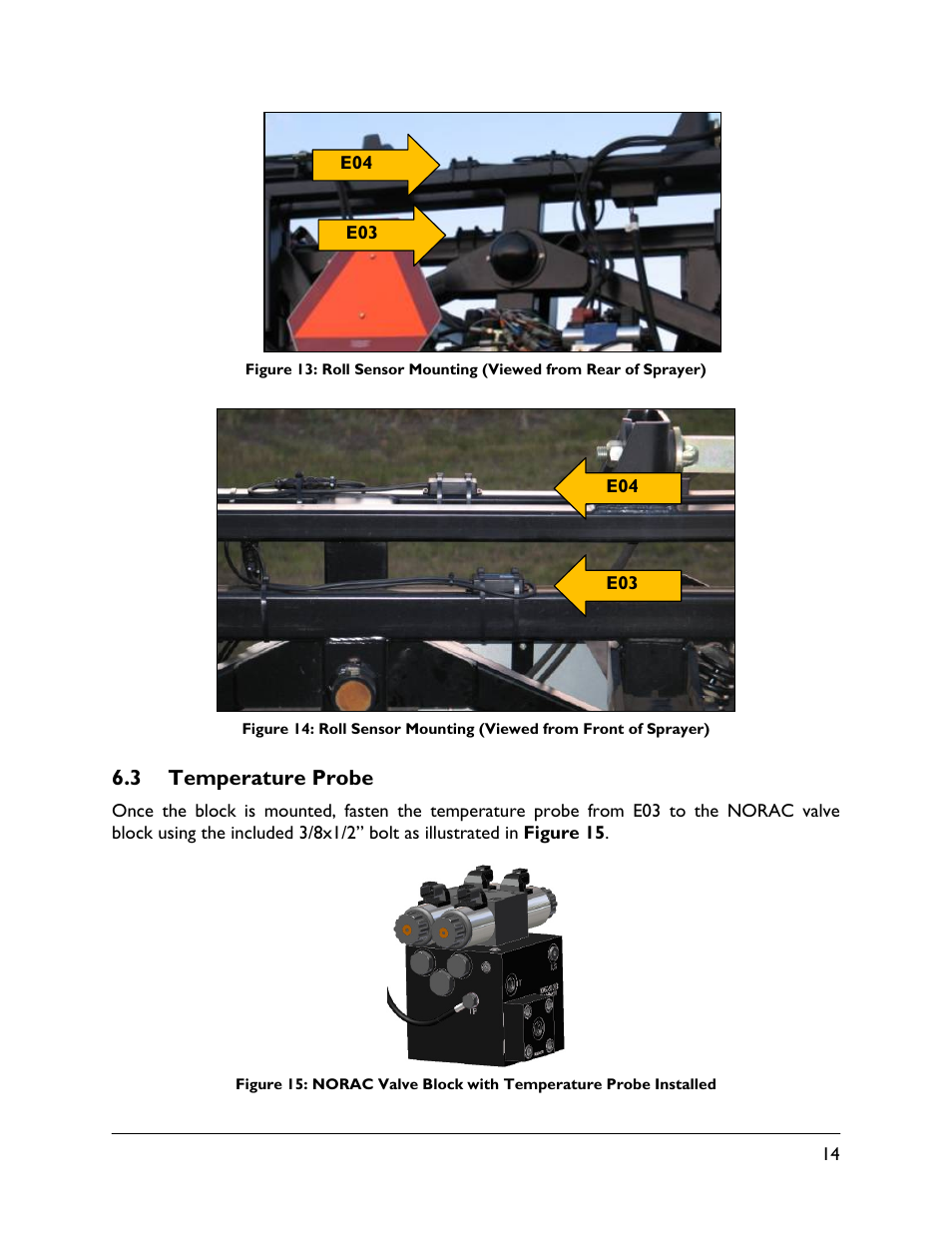 3 temperature probe | NORAC UC4.5-BC-FC1 User Manual | Page 17 / 29