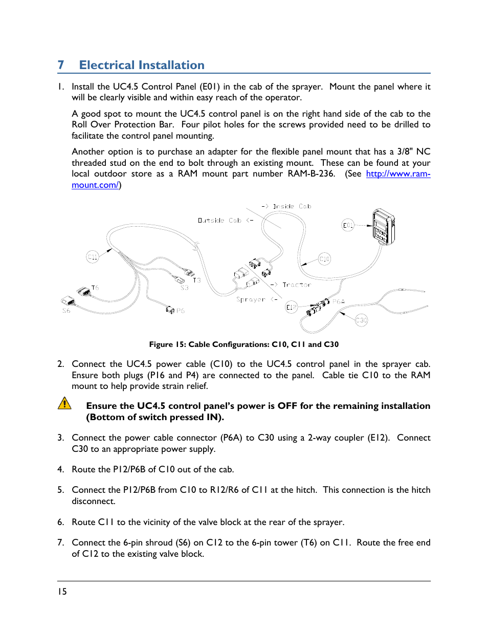 7 electrical installation | NORAC UC4.5-BC-FC2 User Manual | Page 18 / 32