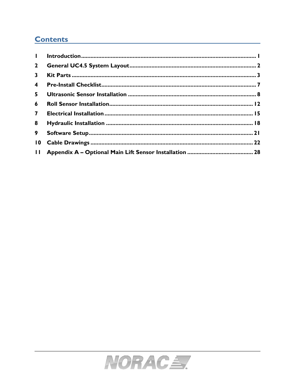 NORAC UC4.5-BC-FC2 User Manual | Page 3 / 32