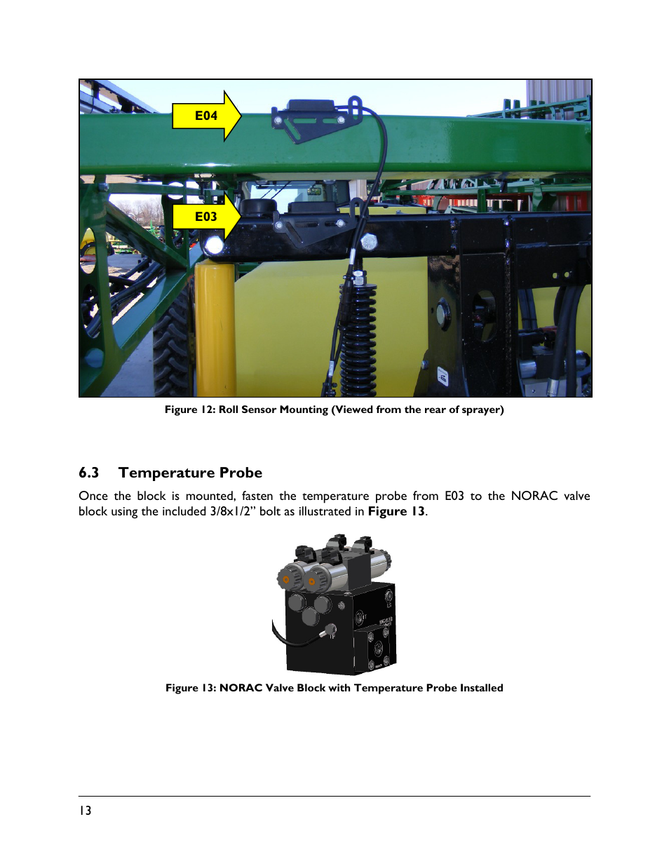 3 temperature probe | NORAC UC4.5-BC-FT1 User Manual | Page 16 / 32