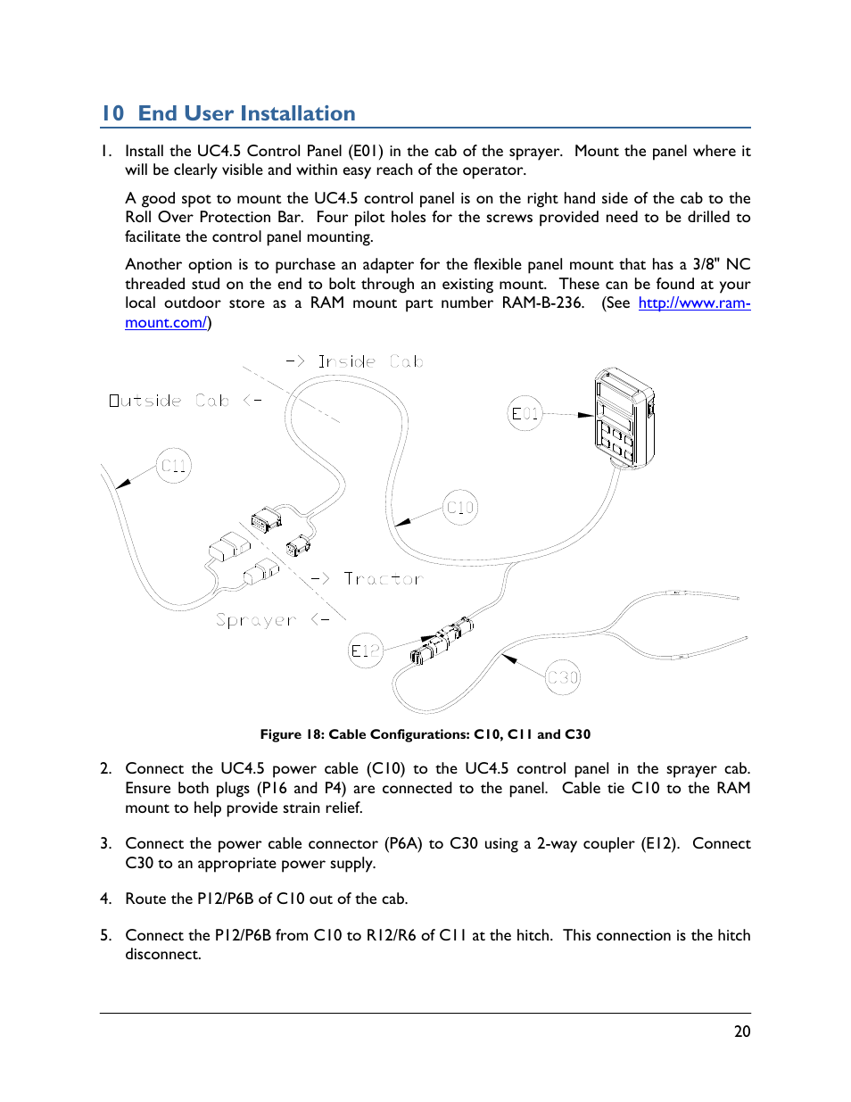 10 end user installation | NORAC UC4.5-BC-FT1 User Manual | Page 23 / 32