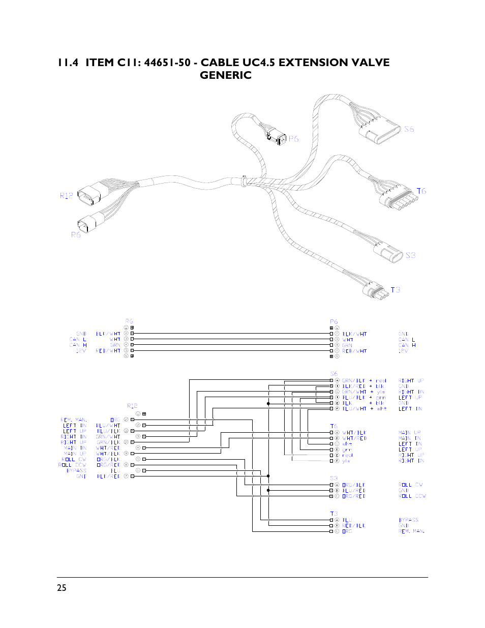4 item c11: 44651-50 | NORAC UC4.5-BC-FT1 User Manual | Page 28 / 32