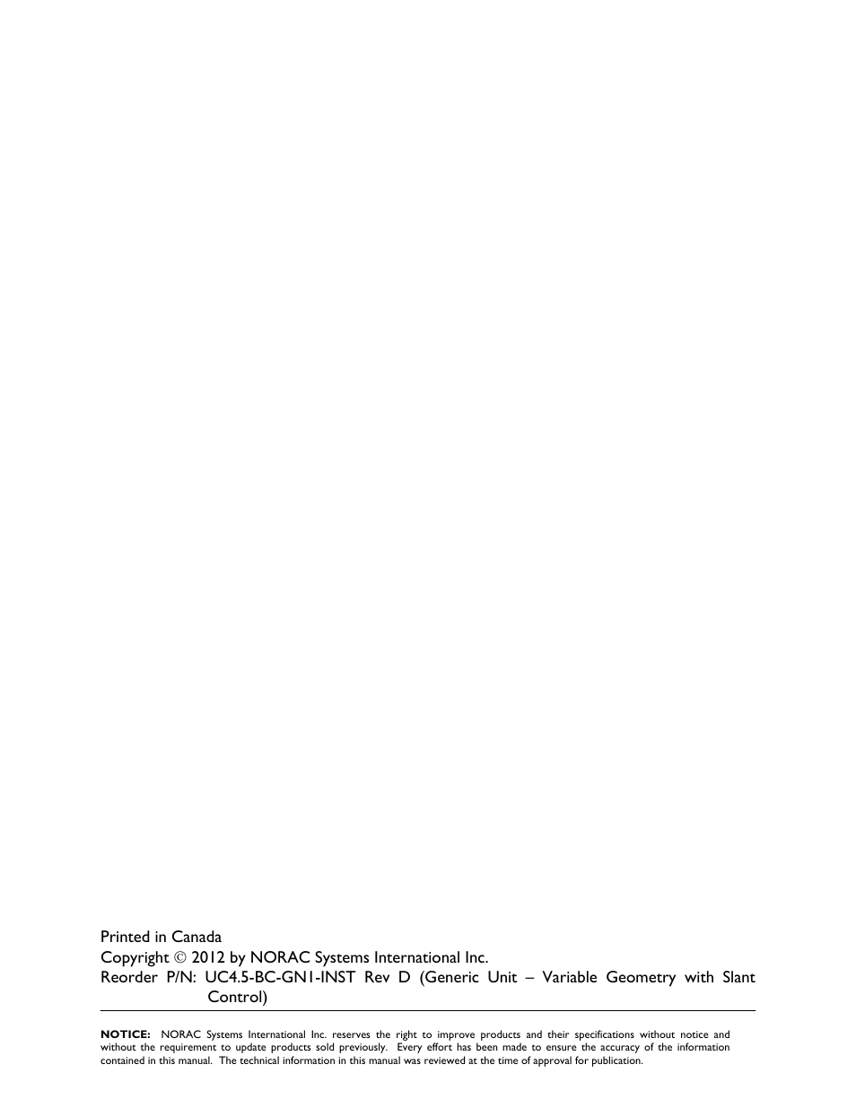 NORAC UC4.5-BC-GN1 User Manual | Page 2 / 38