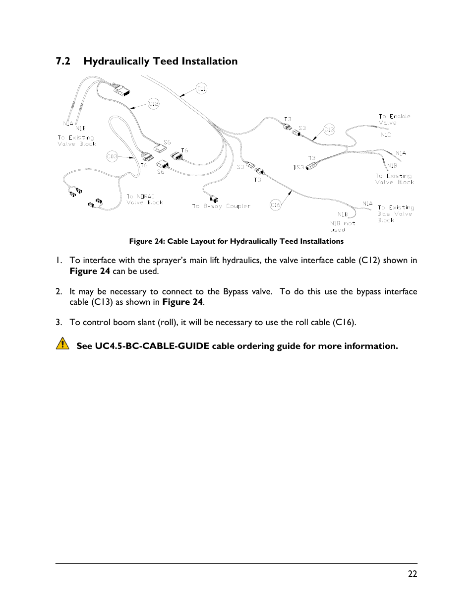 2 hydraulically teed installation | NORAC UC4.5-BC-GN1 User Manual | Page 25 / 38