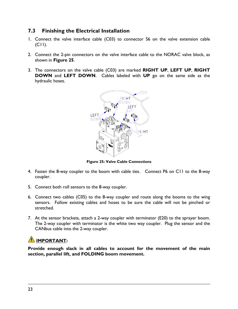3 finishing the electrical installation | NORAC UC4.5-BC-GN1 User Manual | Page 26 / 38
