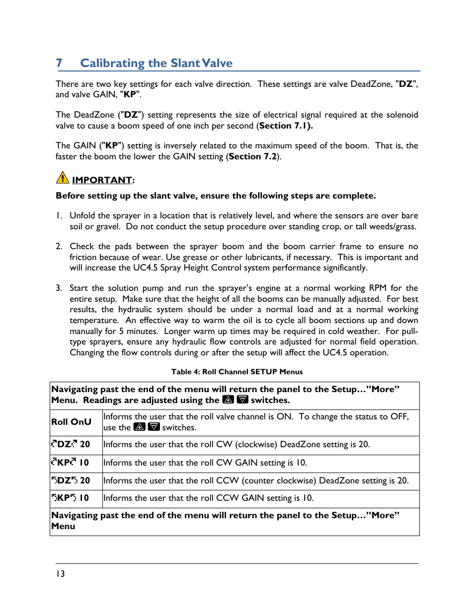 7 calibrating the slant valve | NORAC UC4.5-BC-GN2 Part 1 User Manual | Page 16 / 20