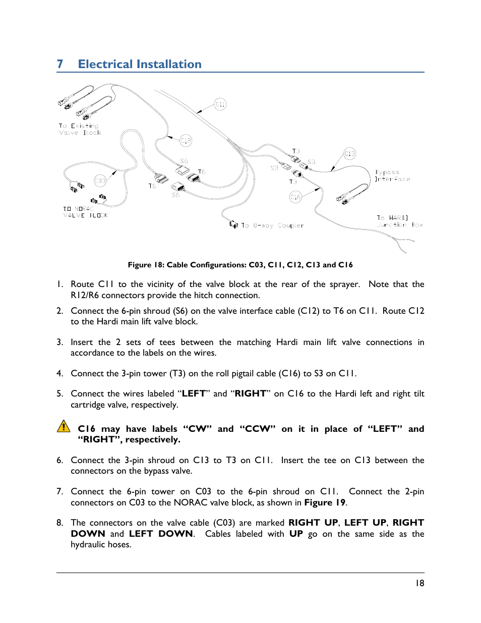 7 electrical installation | NORAC UC4.5-BC-HD3 Part 1 User Manual | Page 21 / 36