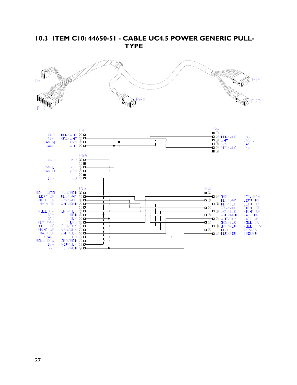 3 item c10: 44650-51 | NORAC UC4.5-BC-HD3 Part 1 User Manual | Page 30 / 36