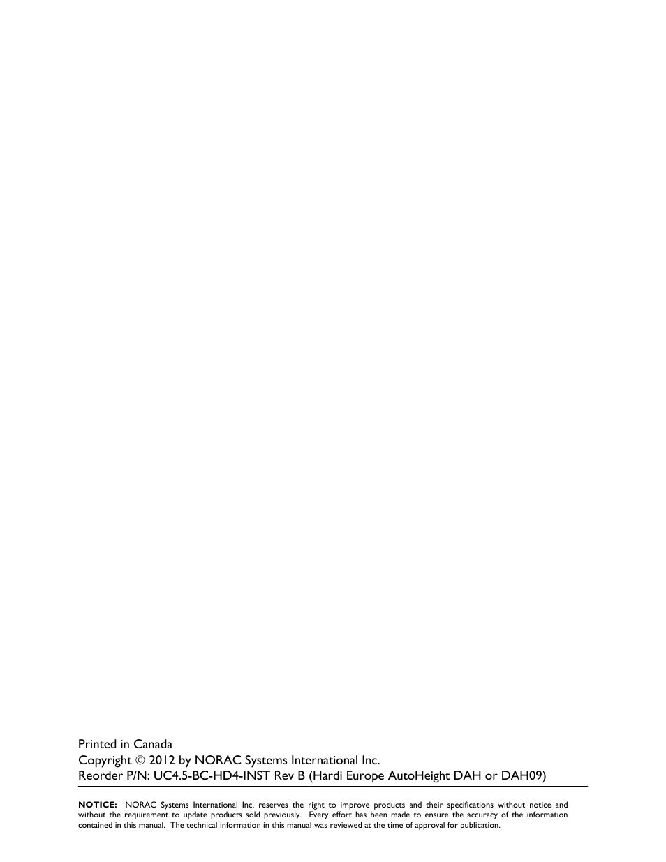 NORAC UC4.5-BC-HD4 Part 1 User Manual | Page 2 / 45